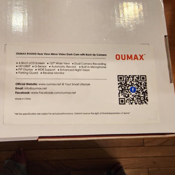 NEW! OUMAX RV43HD Rear View Mirror Dash Cam - Picture 3 of 11